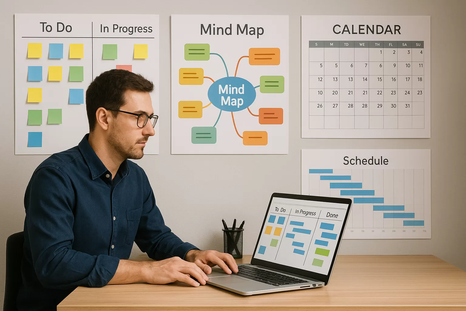 Visualización, gestión del tiempo, productividad