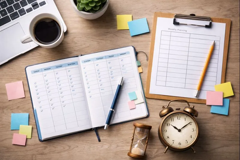 Planificación semanal: revisión y enfoque 2 Planificación semanal: revisión y enfoque